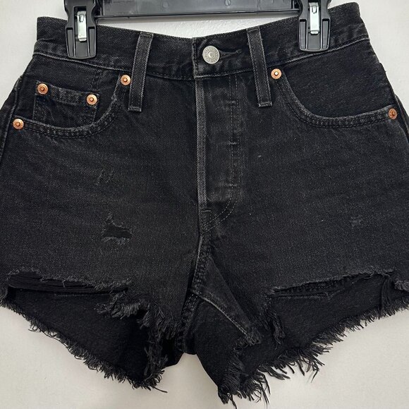 Levi's 501 Original Fit High Rise Women's Shorts - Picture 1 of 2